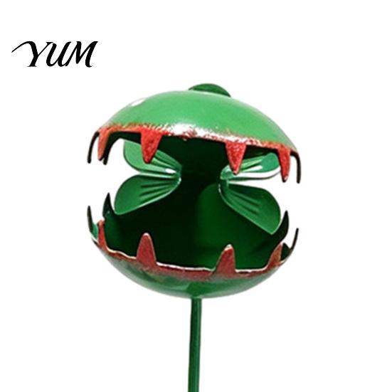 Unique Lawn Decor for Landscaping Venus Flytrap Garden Stake, Metal Carnivorous Plant Yard Art Ornament, Funny Rustproof Outdoor Stake Patio