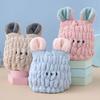 Dry Hair Cap Absorbs Water. Cute Girl and Children's Cartoon Dry Hair Towel. Parent Child Adult Quick Drying Hair Wiping Thick Towel