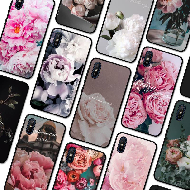 Чехол для телефона с красивыми цветами пионов для Redmi 9A 8A 7A 7A 7 6A 5A 5 Plus 4X S2 GO K20 K30 6 Note 8 9 Pro