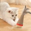 Деревянные игрушки для кошек с перьями Сизалевая когтеточка для домашних кошек Основание из массива дерева Игрушка-качалка Интерактивная игрушка для кошек Снимает скуку и затачивает когти