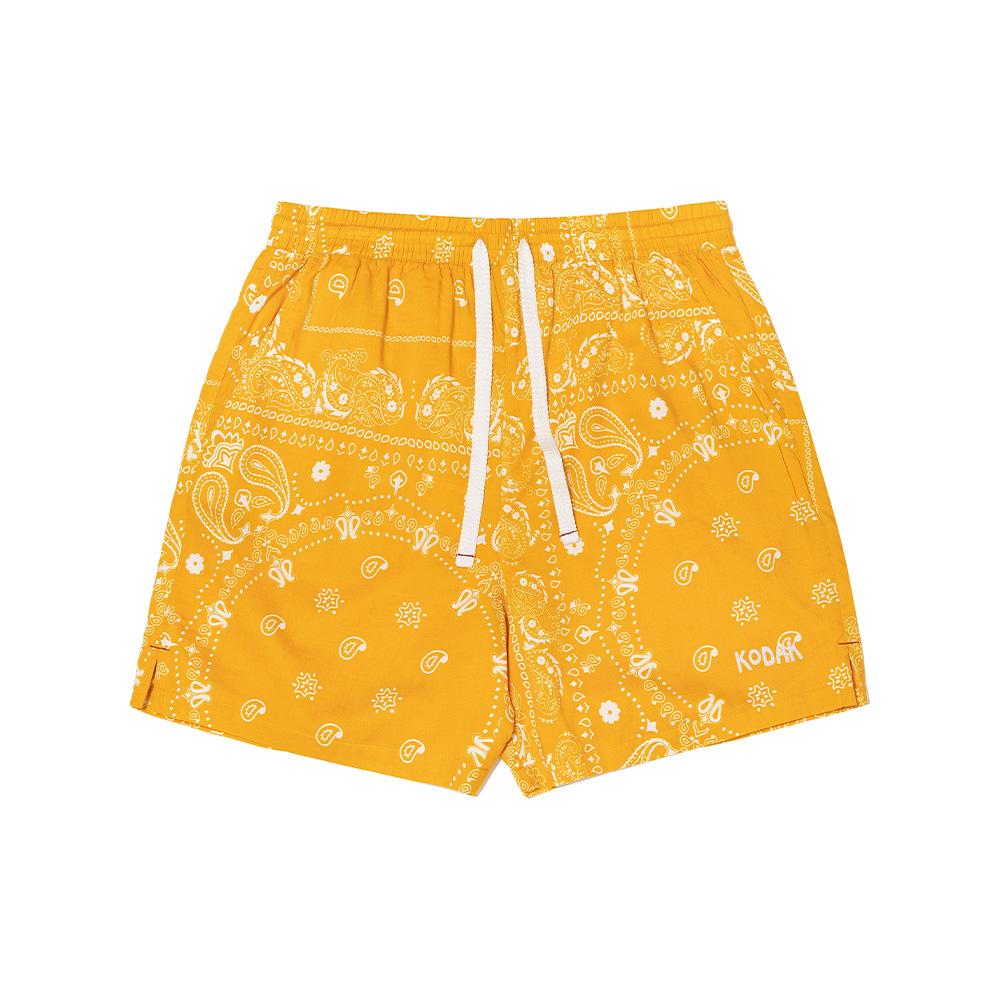 KODAK Summer Paisley Shorts Yellow