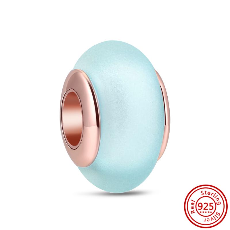 S925 стерлингового серебра сверкающий перо шишка кулон утки цветы бусины подходят оригинальные подвески браслет ювелирные изделия