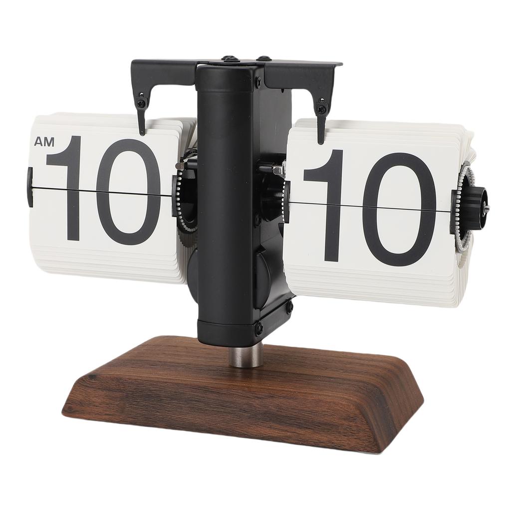 Перекидные настольные часы ретро винтажные механические автоматические перекидные настольные часы декор 12ч для дома гостиной кабинета