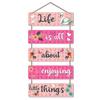 Welcome Home Quote Decorative Wall Art MDF Wooden Wall Hanger for Living Room | Bedroom | Gifts | Decorative Items for Home | Artworks Wall Hangings