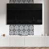Pack of Self-Adhesive Vinyl Tiles Floral Pattern with Ornaments 20x20x20 cm