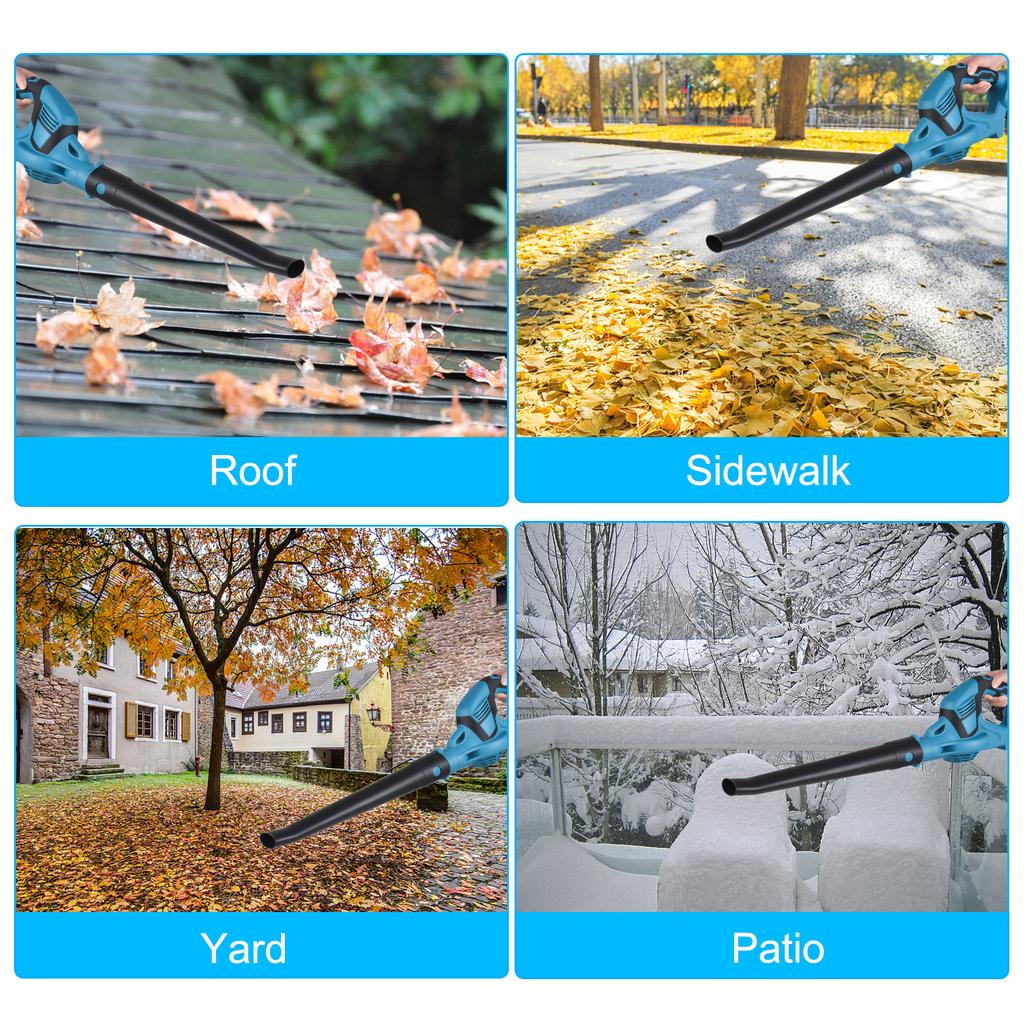 Cordless Leaf Blower 21V Battery Powered Leaf Blower for Lawn Care with Fast Charger 81.19CFM