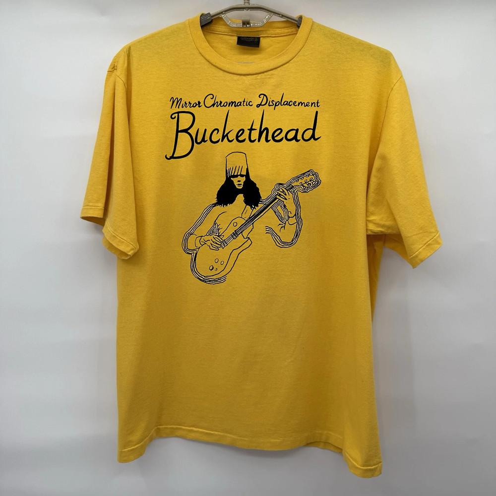 2024 BUCKETHEAD Тур Концерт желтая Хлопковая Футболка Полный Размер S-5XL Унисекс Футболка