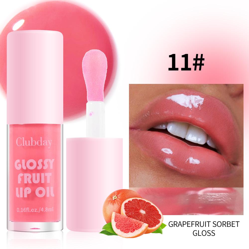 20 цветов фруктовый жемчужный увлажняющий желе-масло для губ стойкий увлажняющий водный блеск для губ мерцающий теплый оттенок для губ