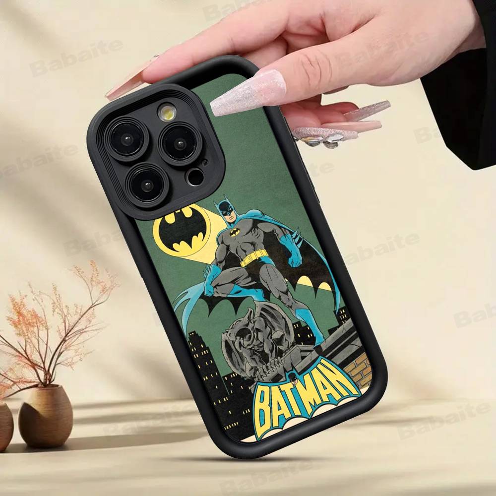 Чехол для телефона W-Batmans-r для iPhone 17 16 15 14 13 12 11 Pro Max Plus Mini Счастливым покрытием