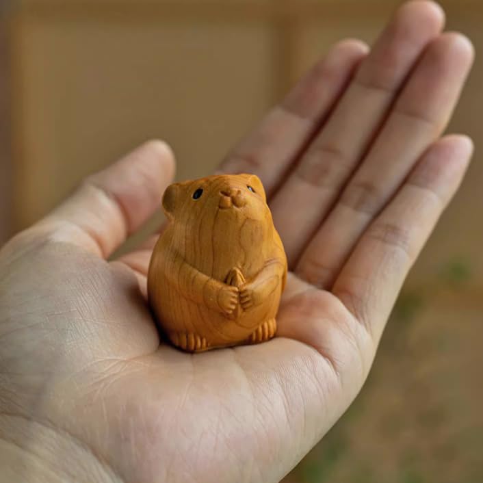 Cute Zodiac Figurine, Auspicious Charm, Good Fortune, Wealth, and Luck, Decorative Tabletop Gift, Feng Shui Amulet, Healing Item (Zodiac)