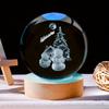 1pc 3D Crystal Ball Night Light Warm Light Birthday Gift of Night Light Creative Crystal Ball Desktop Decoration Birthday Gift