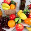 Высококачественная модель еды Настольное украшение Имитация фруктов Искусственное яблоко Поддельный персик Лимон Реалистичный апельсин Домашнее украшение