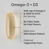 Sports Research Omega3 Fish Oil + D3, Triple Strength, 1,040mg & 62.5mcg (2,500IU), 120 Softgels