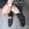 Rhinestone Small Leather Shoes 38-48 Men's Casual Loafers Spring and Autumn Fashion British One-pedal Men's Shoes