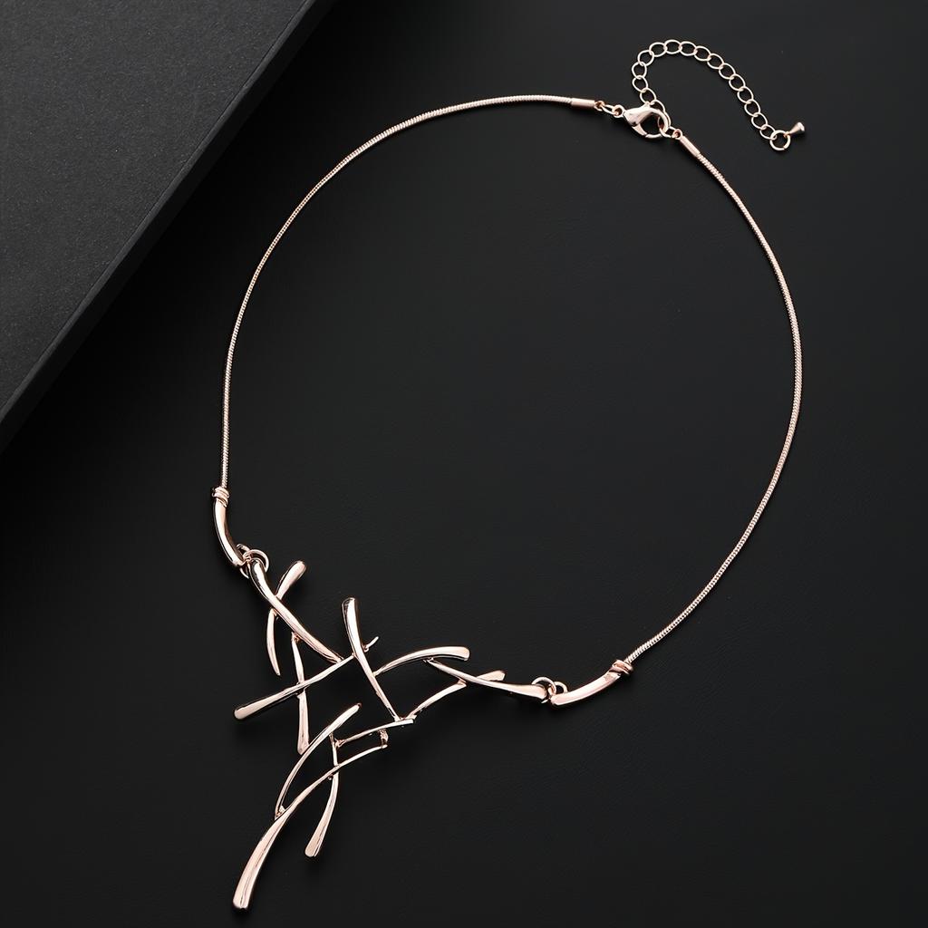 Нерегулярная геометрическая цепочка на ключицу с веткой дерева, персонализированное оленье роговое колье для дам, высококлассное, универсальное