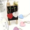 Colorful Wood Wood Slice Signature Small Blackboard Colorful Heart Pendant Love Heart Diy 4Cm