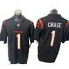 NFL Cincinnati Bengals Retro Jersey Mens Short Sleeve Football Shirt Embroidered Number 9