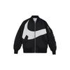 Nike Спортивная куртка-бомбер Swoosh Therma-FIT двусторонняя Черная Белая DD6056-010