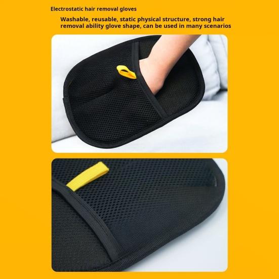 1/2/3Pcs Double Sided Pet Grooming Glove Reusable Cat Hair Remover Dog Massage