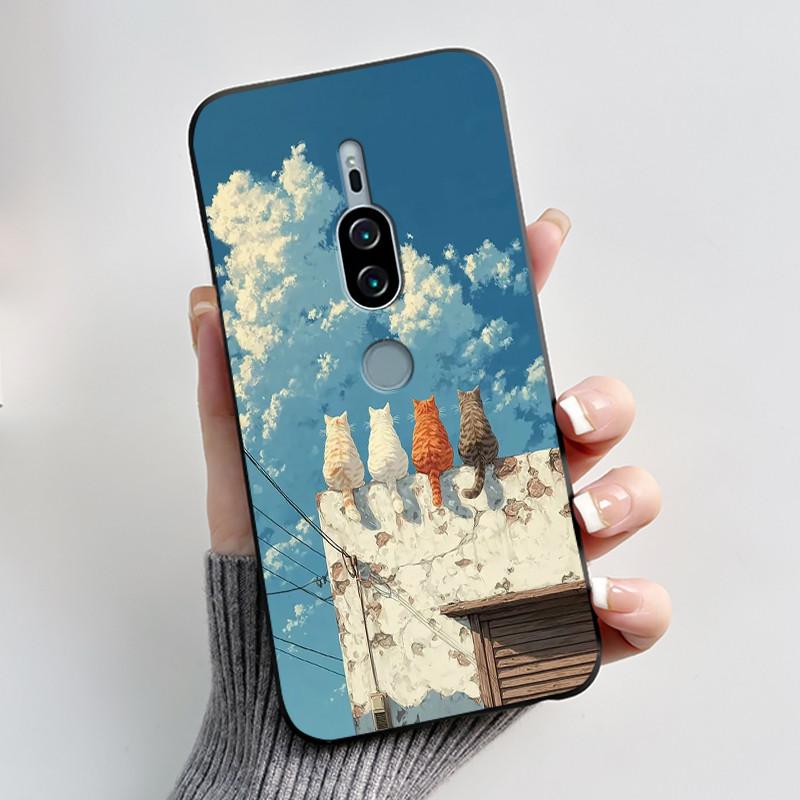 Для Sony Xperia XZ2 Premium SO-04K SOV38 XZ2Premium Чехол Роскошный Милый Крутой Мальчики Девочки Черный Мягкий Силикон Задняя Крышка TPU Корпус