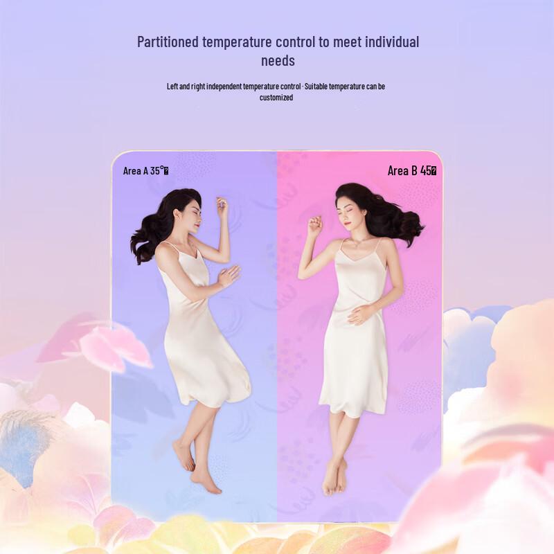 Rainbow Double Temperature-Controlled Electric Blanket