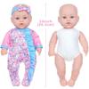 14-inch Baby Soothing Doll Set - Children's Early Education Soft Cotton Body Doll