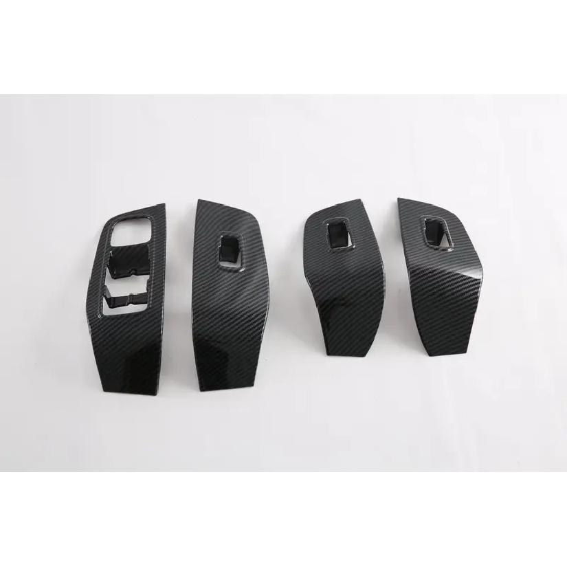 For MG HS 2018 ABS Carbon Fiber Door Window Lift Control Button Switch Panel Cover Trim Car Accessories