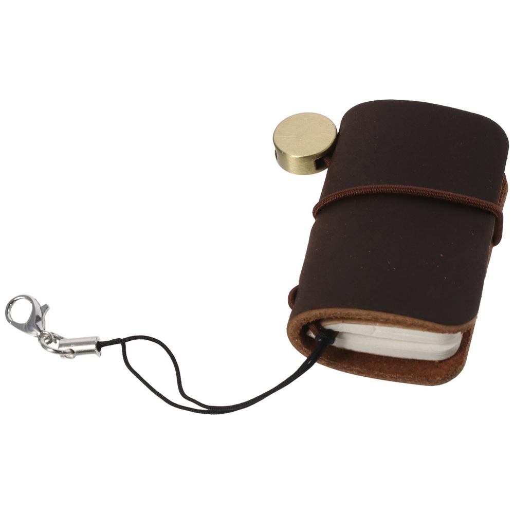 Журнальный блокнот для путешественников с кожаным чехлом и ремешком, карманный дневник, крошечный миниатюрный блокнот