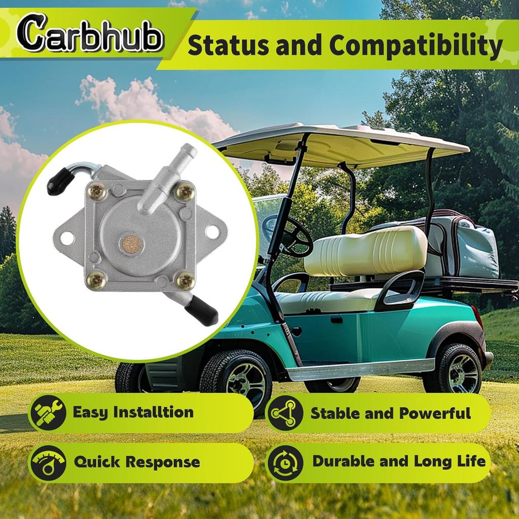 Carbhub 1014523 Fuel Pump For Club Car Gas Golf Cart DS Precedent From 1984 To Present 290FE 350FE Kawasaki Engine 1014523