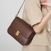 2025 Spring Women's Genuine Leather Messenger Bag - Commuting Single Shoulder Tofu Design, Small Square Cowhide Bag