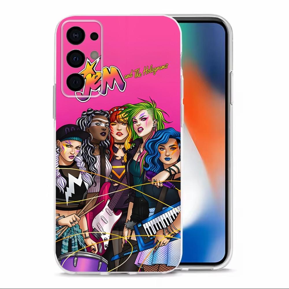 J-Jem And The Holograms Phone Case For Samsung S30,S23,S21,S22,S20,Ultra,S20,FE,lite,S10,S9,S8,PIus Transparent Shell