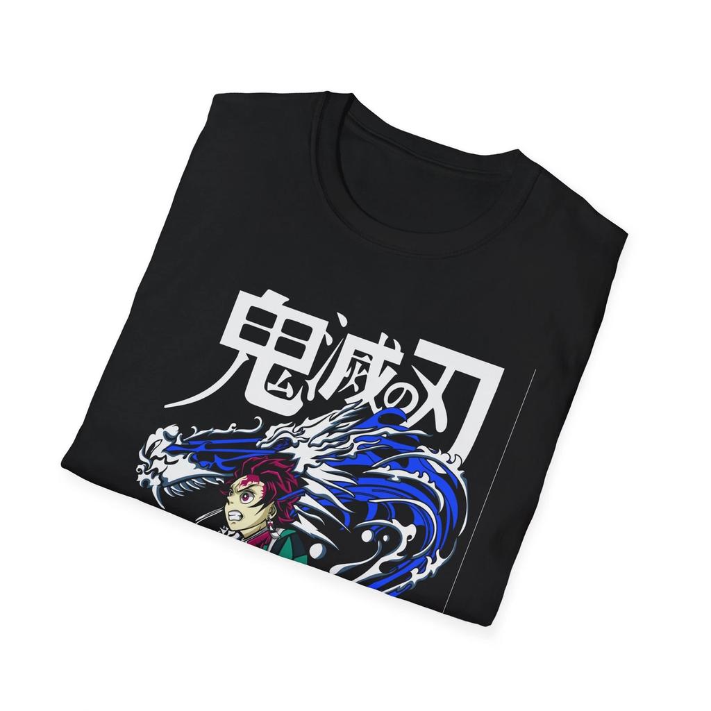 Tanjiro Kamado Water Breath T-Shirt Anime T-Shirt Summer Vintage Fashion New Men's and Women's Streetwear