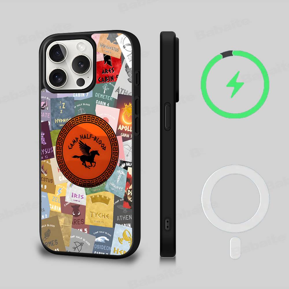 Camp Half-Blood Phone Case For IPhone 13 14 15 11 12 16 17 Pro Max Plus For Magsafe Magnetic Shell