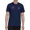 Adidas T Shirts Men's Navy Blue Crew Neck Moderate Straight Fit FQ7639
