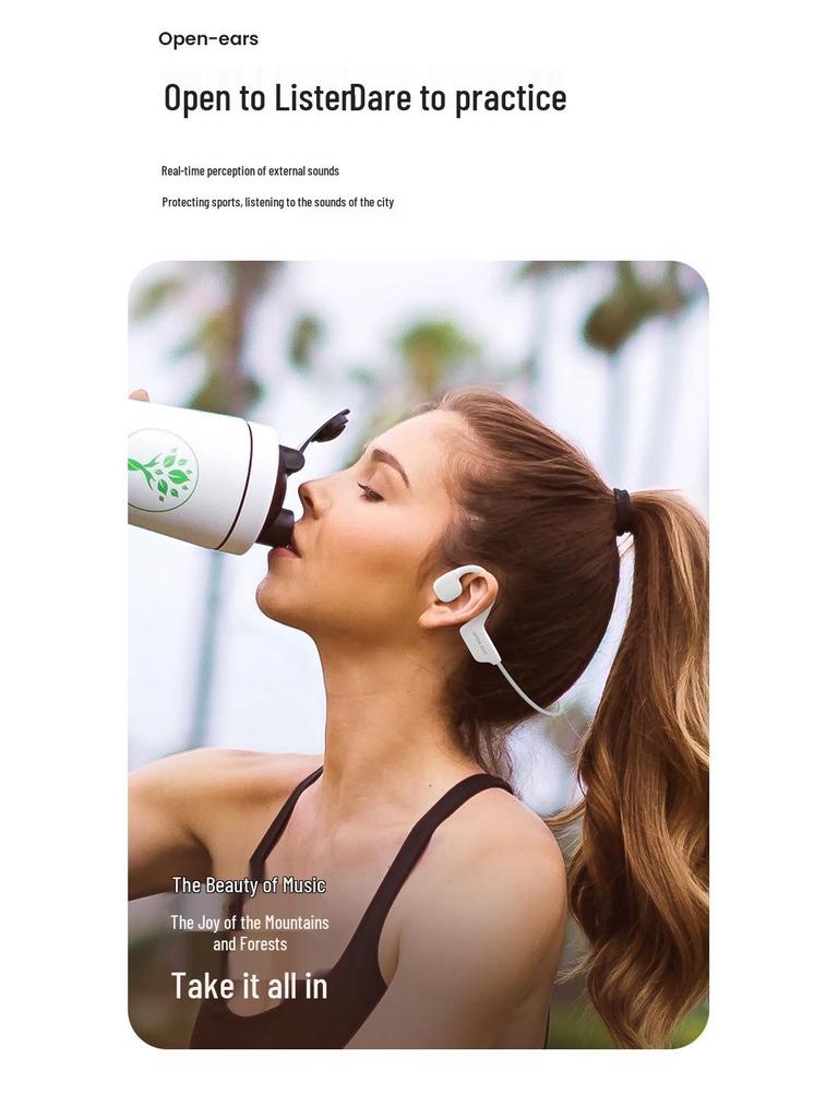 AS22 OPENEAR Rondo Bluetooth Спортивные наушники для улицы с шумоподавлением, эргономичные, с костной проводимостью