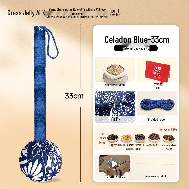 Mugwort Moxibustion Hammer DIY Kit - Handmade Gift for Chongyang Festival, Elderly & Team Activities