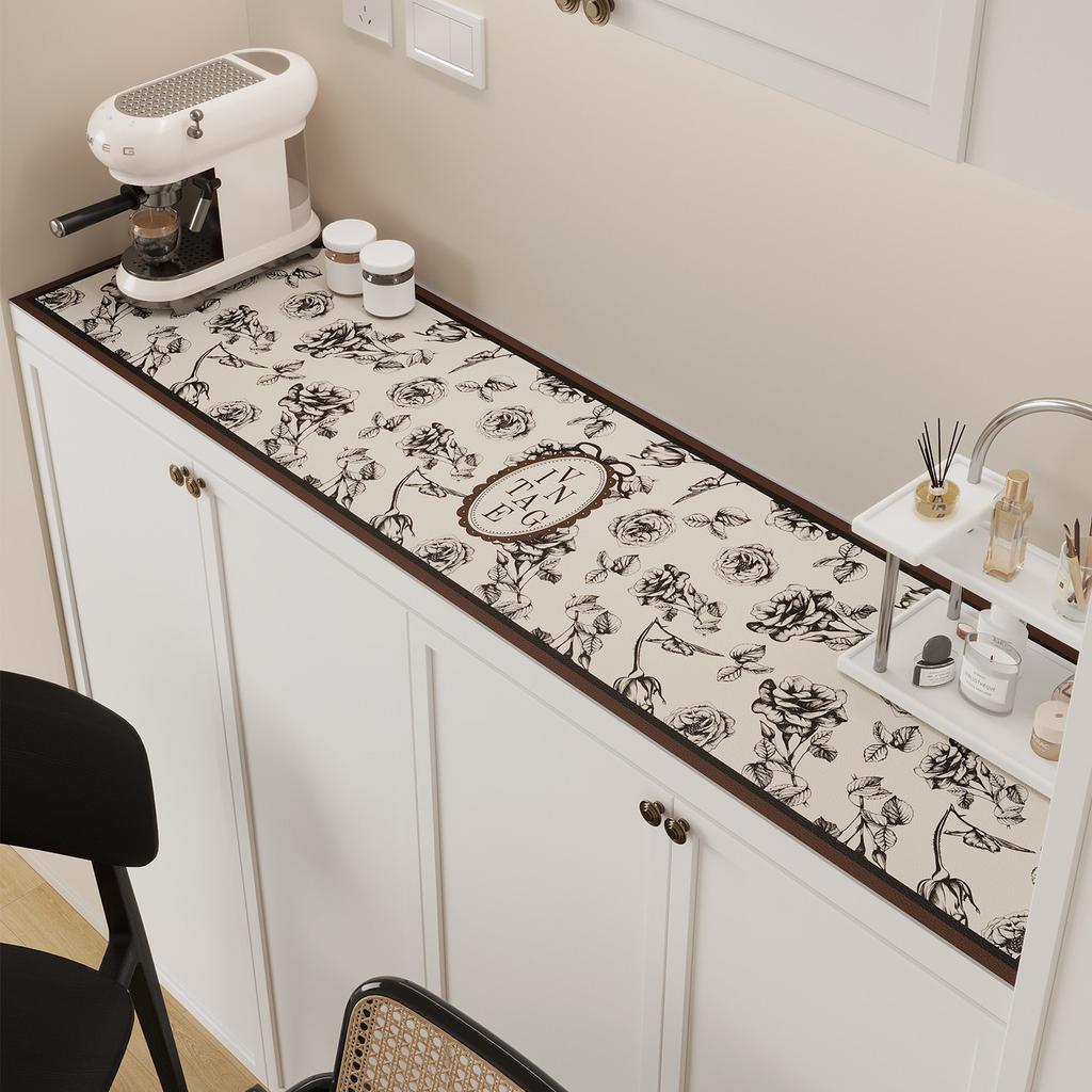Long Sideboard Tablecloth Mat Waterproof Stain Resistant Protector Pad TV Cabinet Shoe Cabinet Entryway Console Home Decor Use