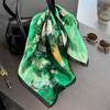Luxury Brand 100% Natural Silk Scarf Women Design Small Square Shawl Hair Ribbon Headband Fashion Neckerchief Bandana