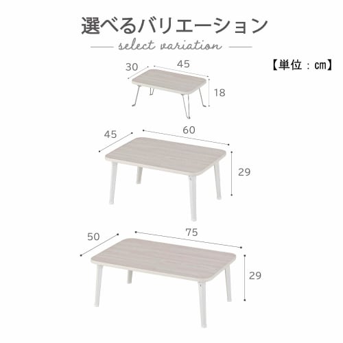 Takeda corporation Folding Table OTB-6045WH White