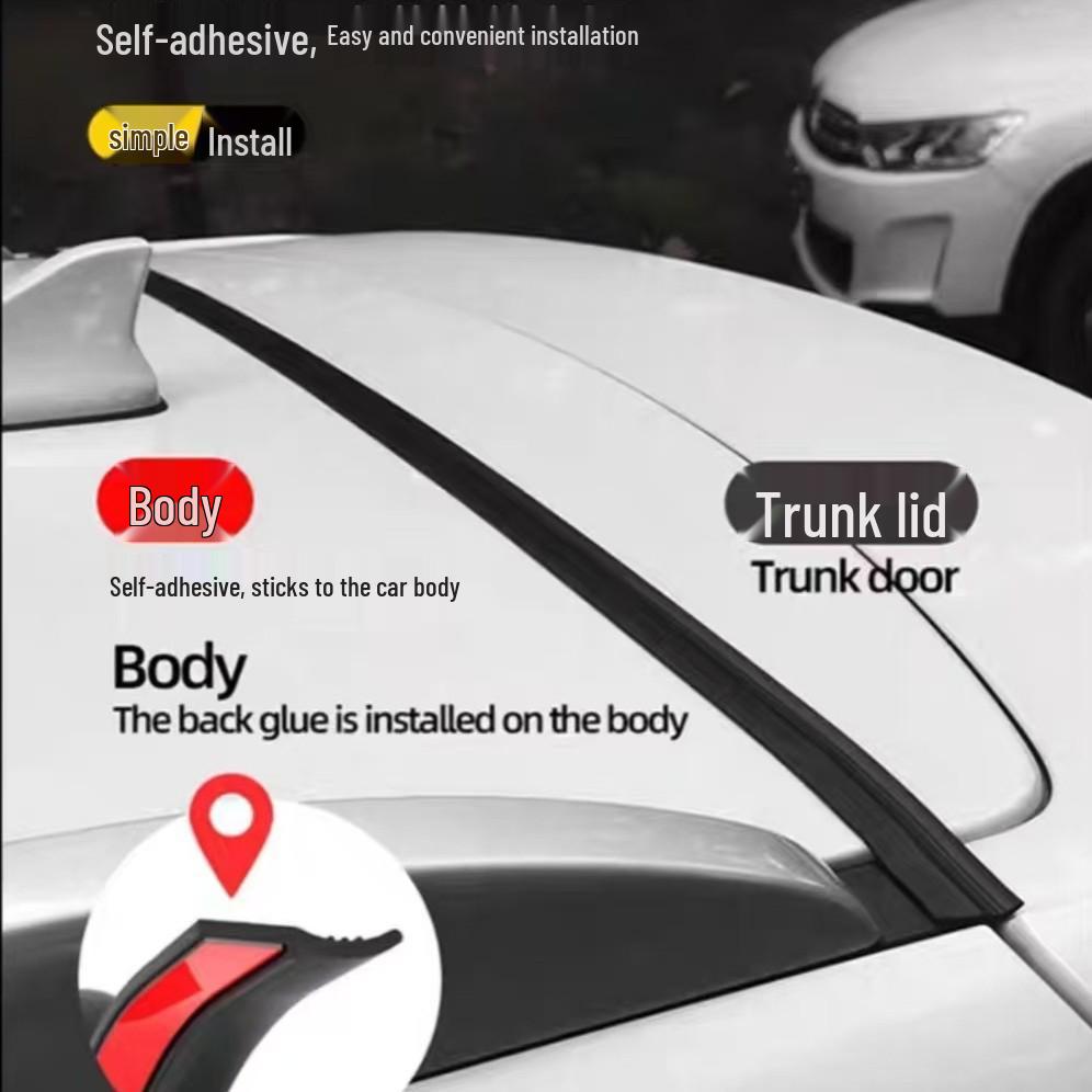 Universal Car Roof and Trunk Edge Sealing Strip: Waterproof, Dustproof, and Anti-Fall Protection.