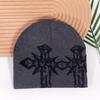 Double Pattern Cross Knitted Cap With Breathable Warm Hat Unisex Fashion Gift