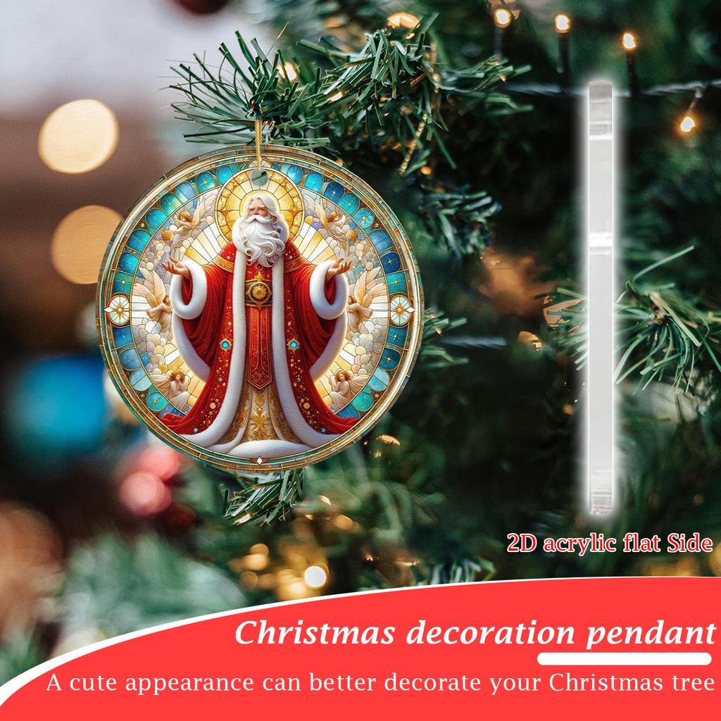 2D Рождественский Подвесной Декор Бирка на Елку Тематическая Вечеринка Поделки Украшение