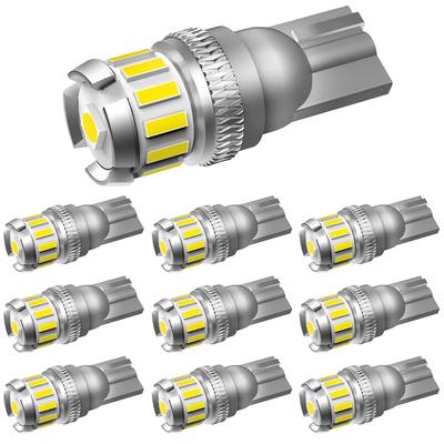 OXILAM T10 LED, Белый, Высокая яркость, Взрывной свет, Встроенный обманщик CANBUS, Габаритные огни, Номерной знак