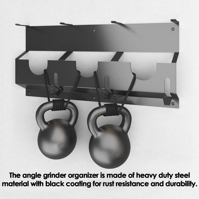 Настенный держатель для угловой шлифмашины Стойка для угловой шлифмашины Стойка для хранения дисков и кабелей для угловой шлифмашины Для режущих и полировальных машин