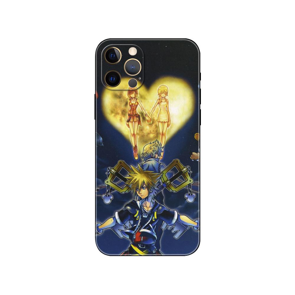 Чехол для телефона в стиле аниме «Королевство сердец» для iPhone 5 5S 2020se 6 6s 7 8 plus x 10 XR XS 11 12 13 mini pro MAX, черная задняя крышка из ТПУ