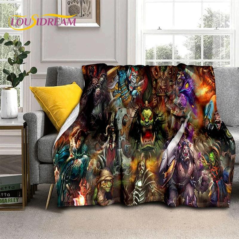 3D Игровое одеяло World of Warcraft WOW Король-лич DH, Мягкое плед для дома, спальни, кровати, дивана, пикника, путешествий, офиса, Покрытие для детей