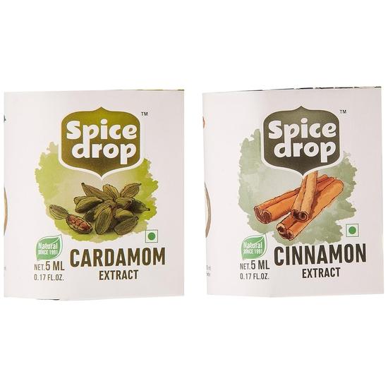 Spice Drop Coffee Combo | Natural Extract Of Cardamom (Elaichi) & Cinnamon (Dalchini)  | Vegan | Non-Alcohol | Coffee Combo | 10ML