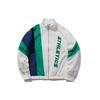 Li Ning Color Block Stand Collar Loose Casual Sports Jacket Unisex Jacket Off-White Green AJDQ034-2