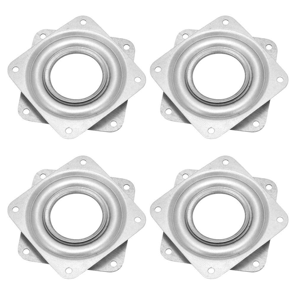 4pcs Square Turntable Replacement Part 360 Degree Rotation Rotating Bearing Plate Recliner Chair