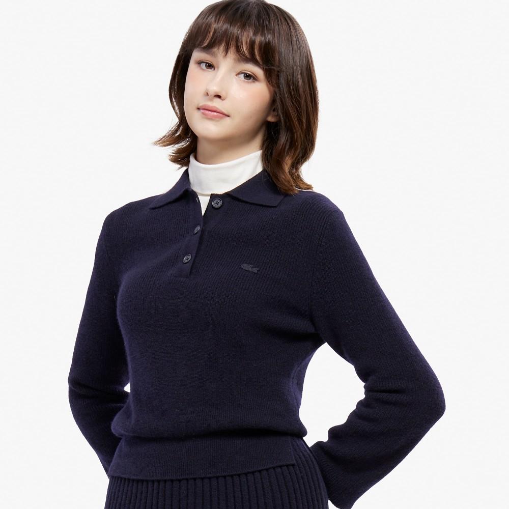[lacoste] Women's Fit and Flare Sweater Dress EF294E-55NHDE